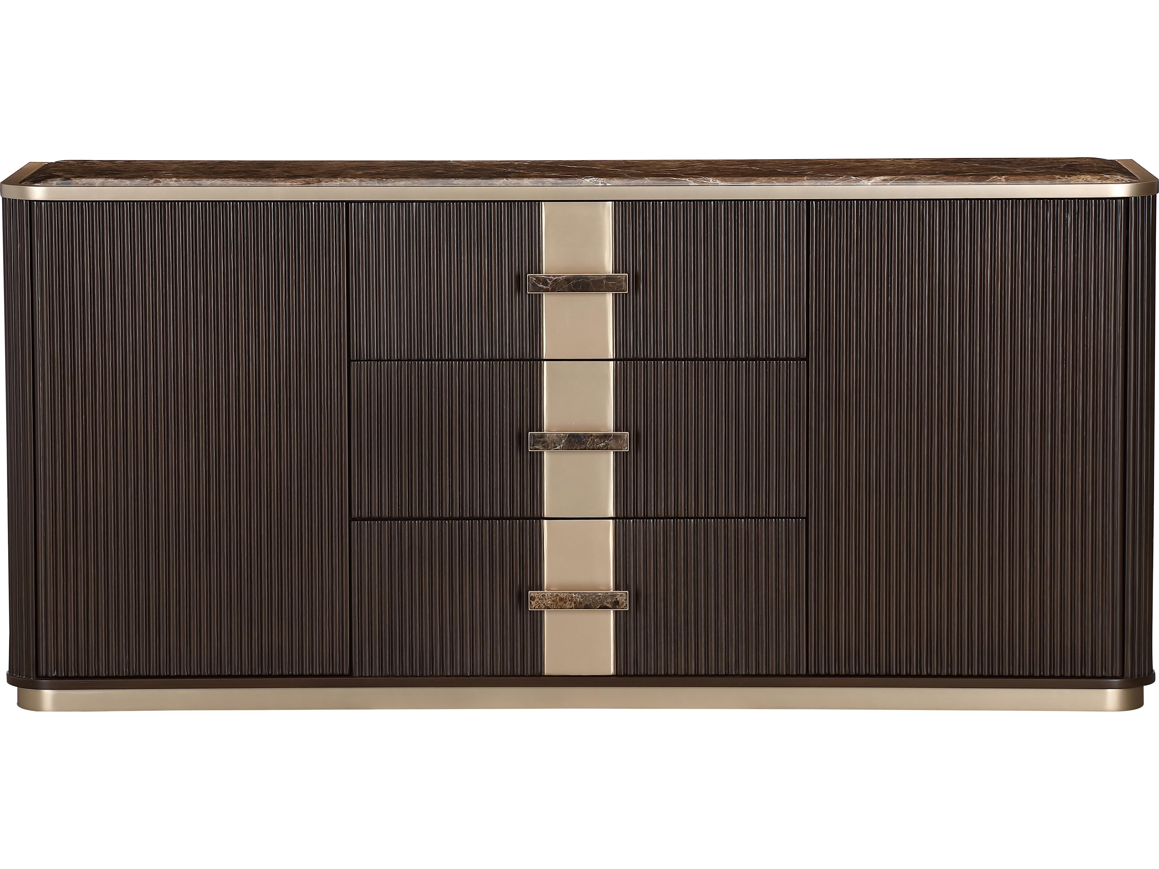 Michael Amini West Kensington 72" Rubberwood Espresso Sideboard