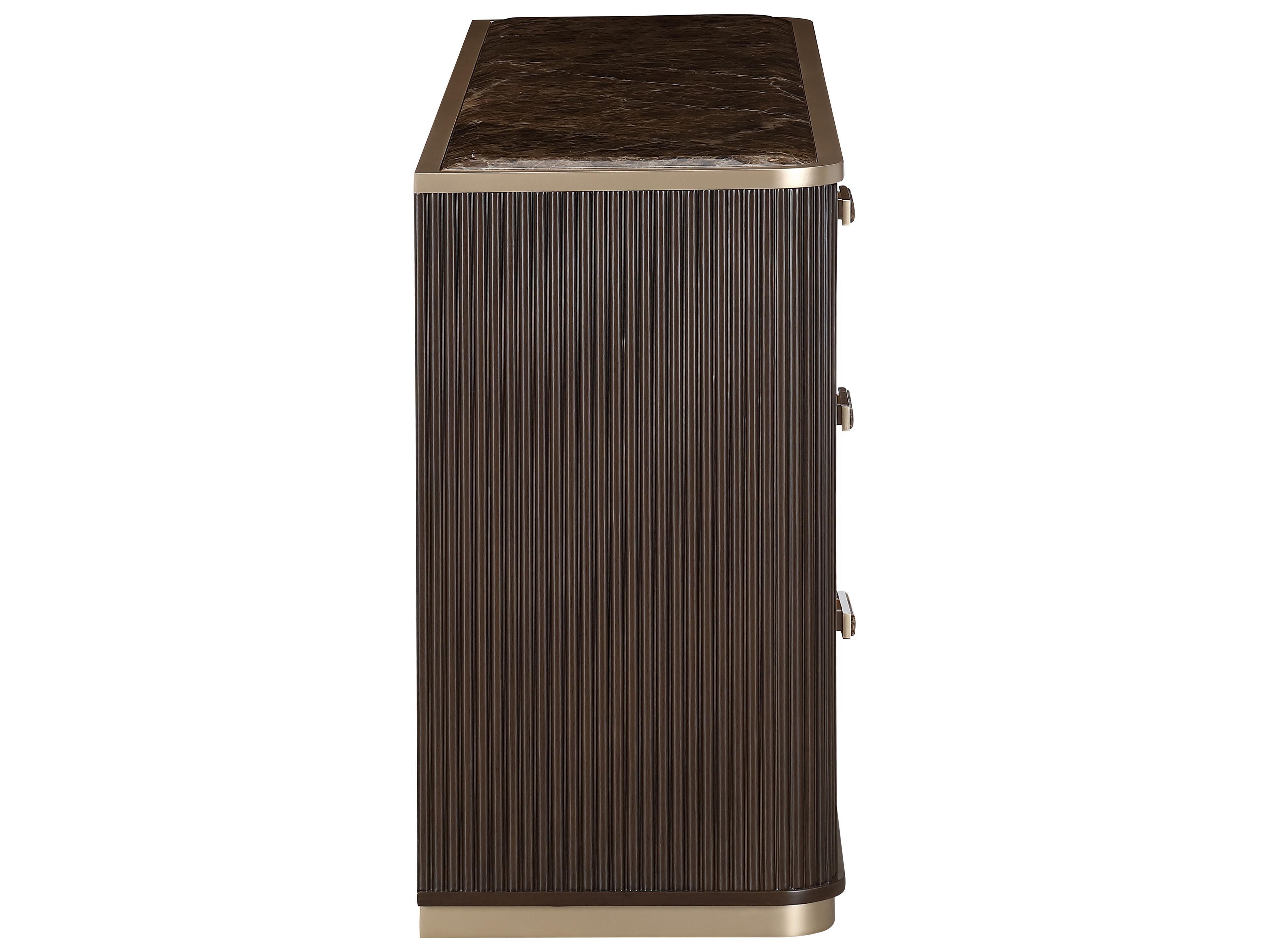 Michael Amini West Kensington 72" Rubberwood Espresso Sideboard