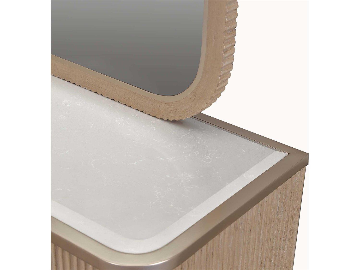 Michael Amini West Kensington 6-Drawers Beige Rubberwood Double Dresser