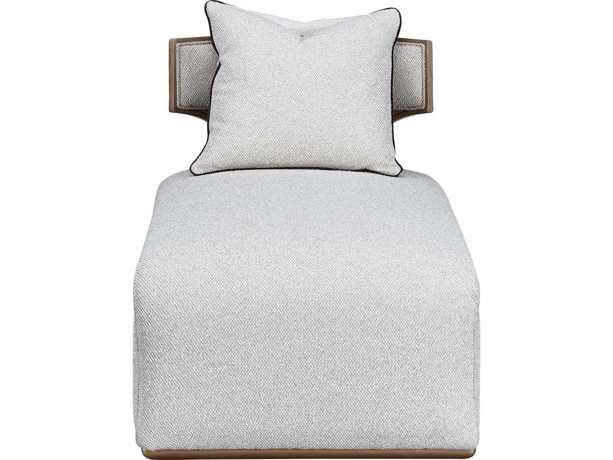 Michael Amini West Kensington Sea Salt Caramel Beige Upholstered Chaise