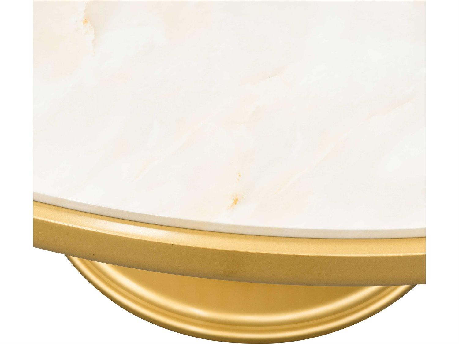 Michael Amini Scotts Square Round Wood Light Champagne Dining Table