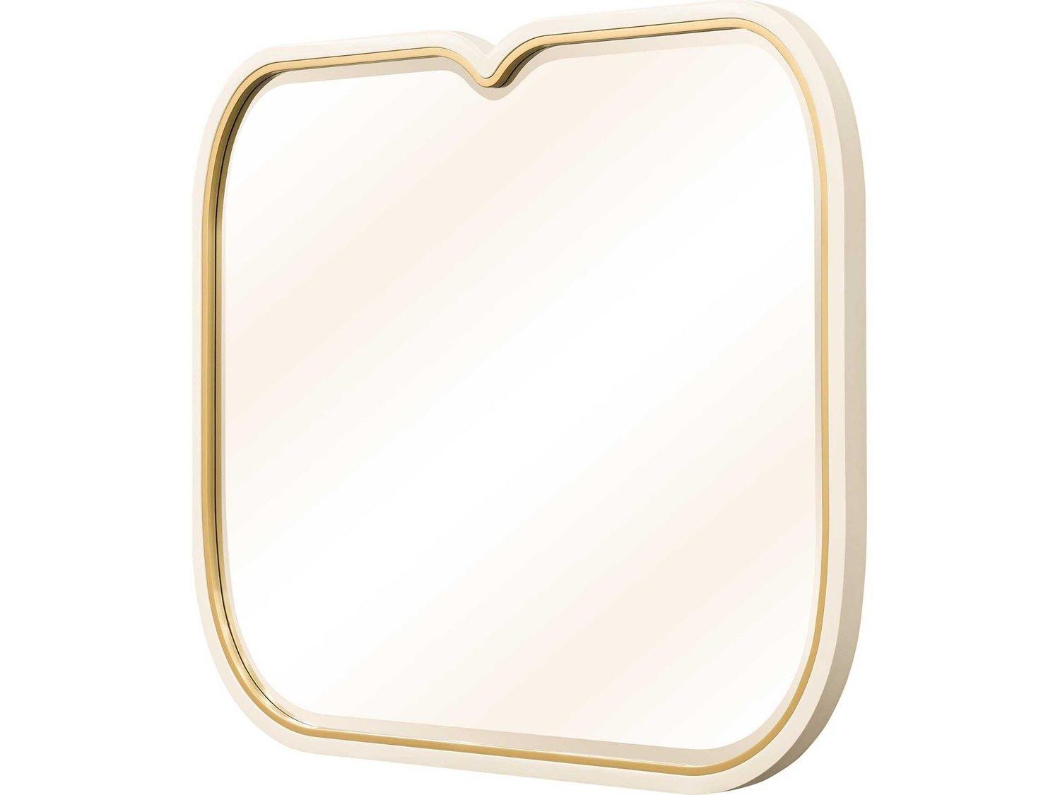 Michael Amini Scotts Square Light Champagne Rectangular Dresser Mirror