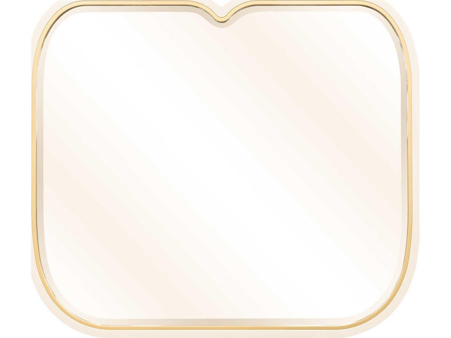 Michael Amini Scotts Square Light Champagne Rectangular Dresser Mirror