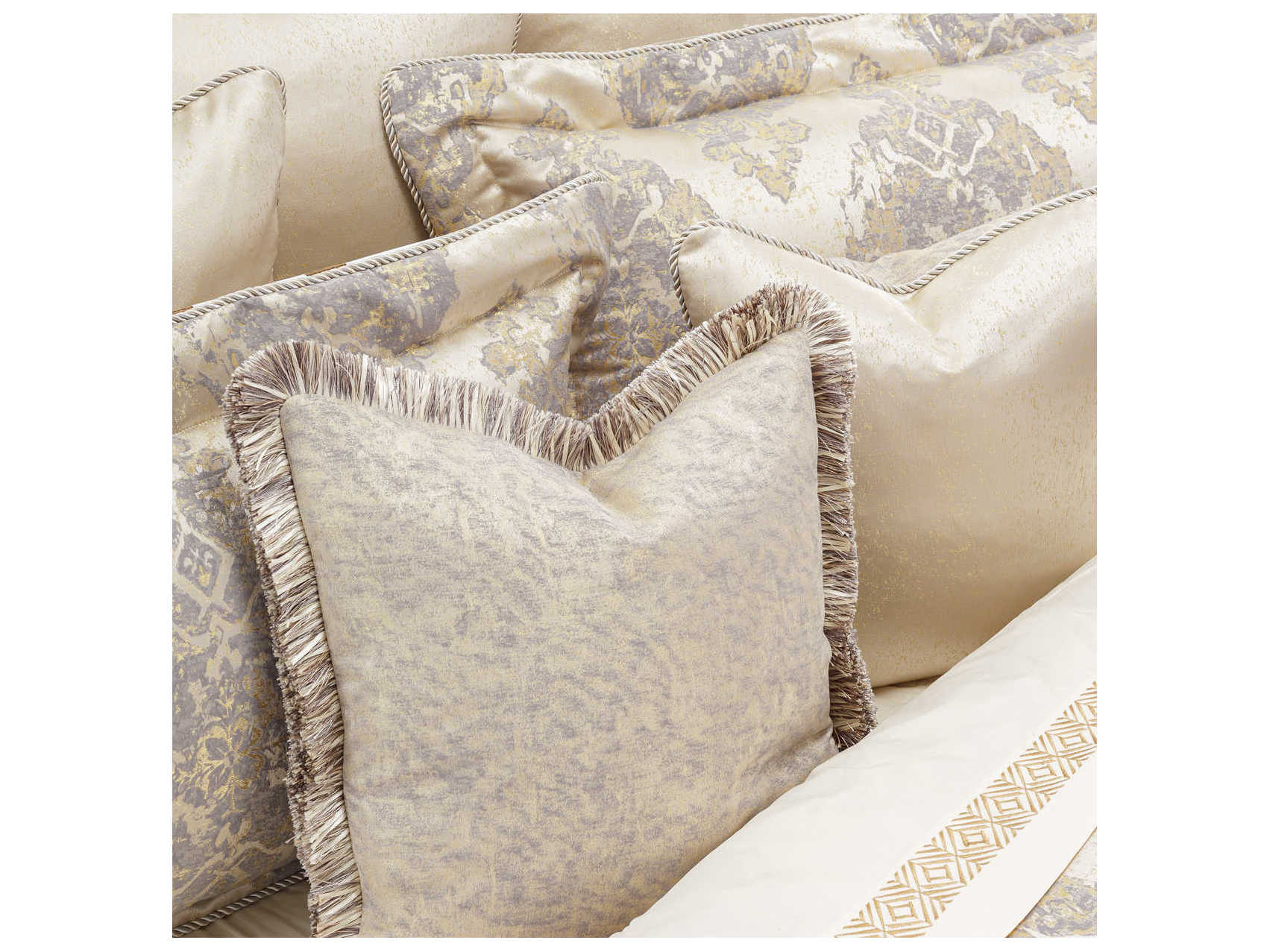 Michael Amini Bedding Bennett Champagne Comforter Set