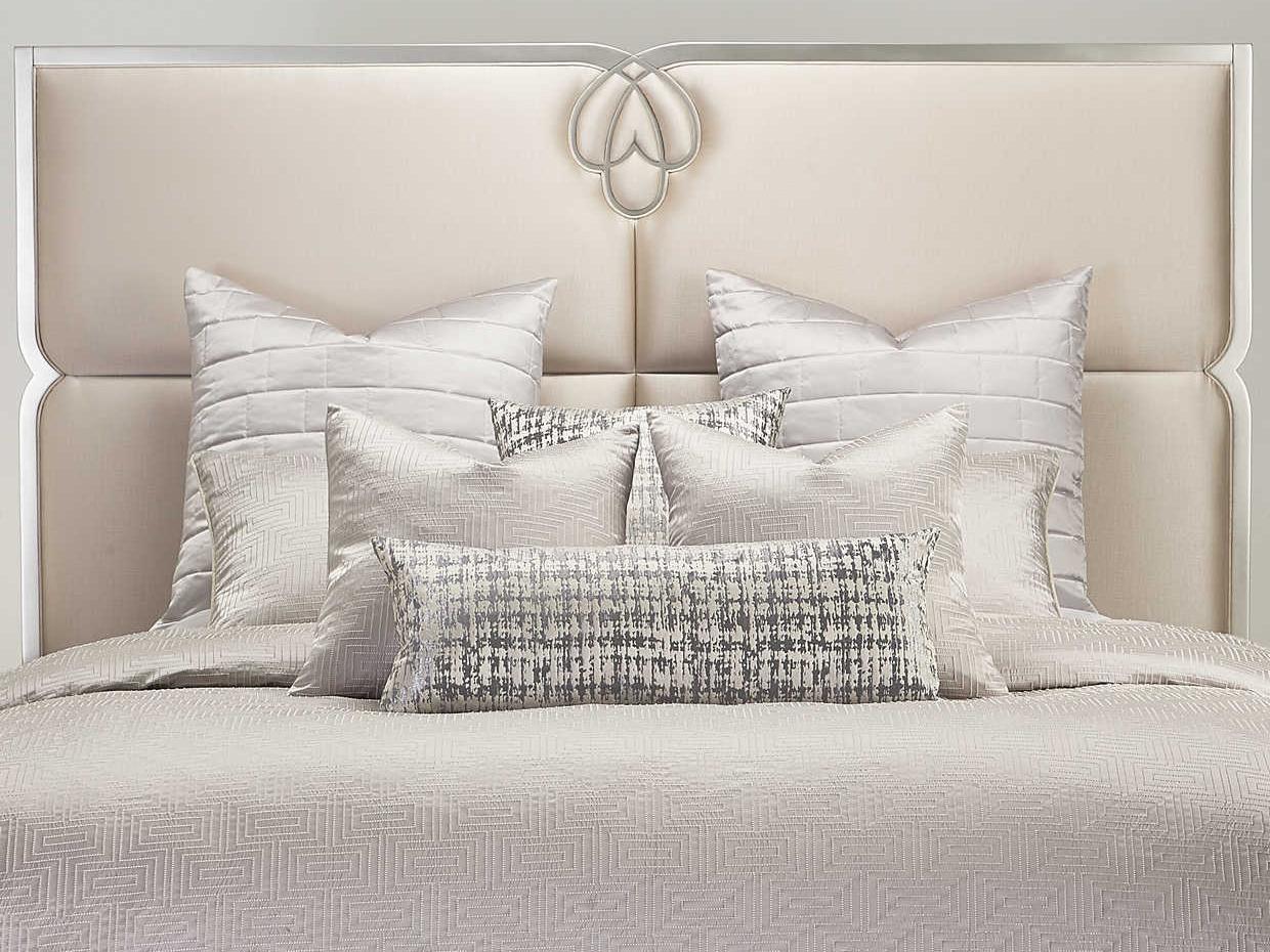 Michael Amini Bedding Casey Platinum Comforter Set