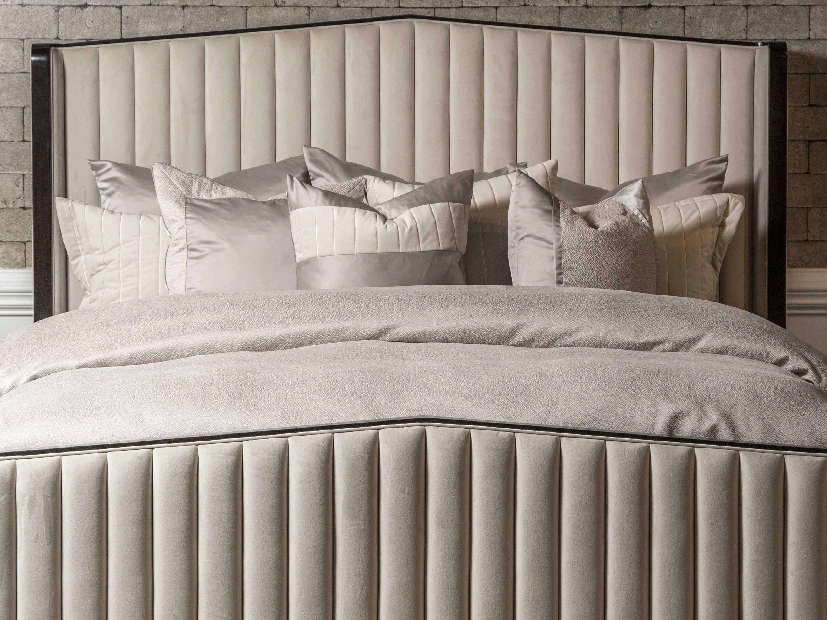 Michael Amini Bedding Skylar Champagne 10-Piece King Comforter Set