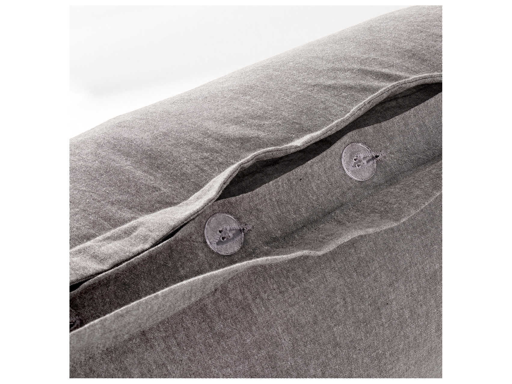 Michael Amini Bedding Ultra 7-Piece Gray Queen Duvet Set