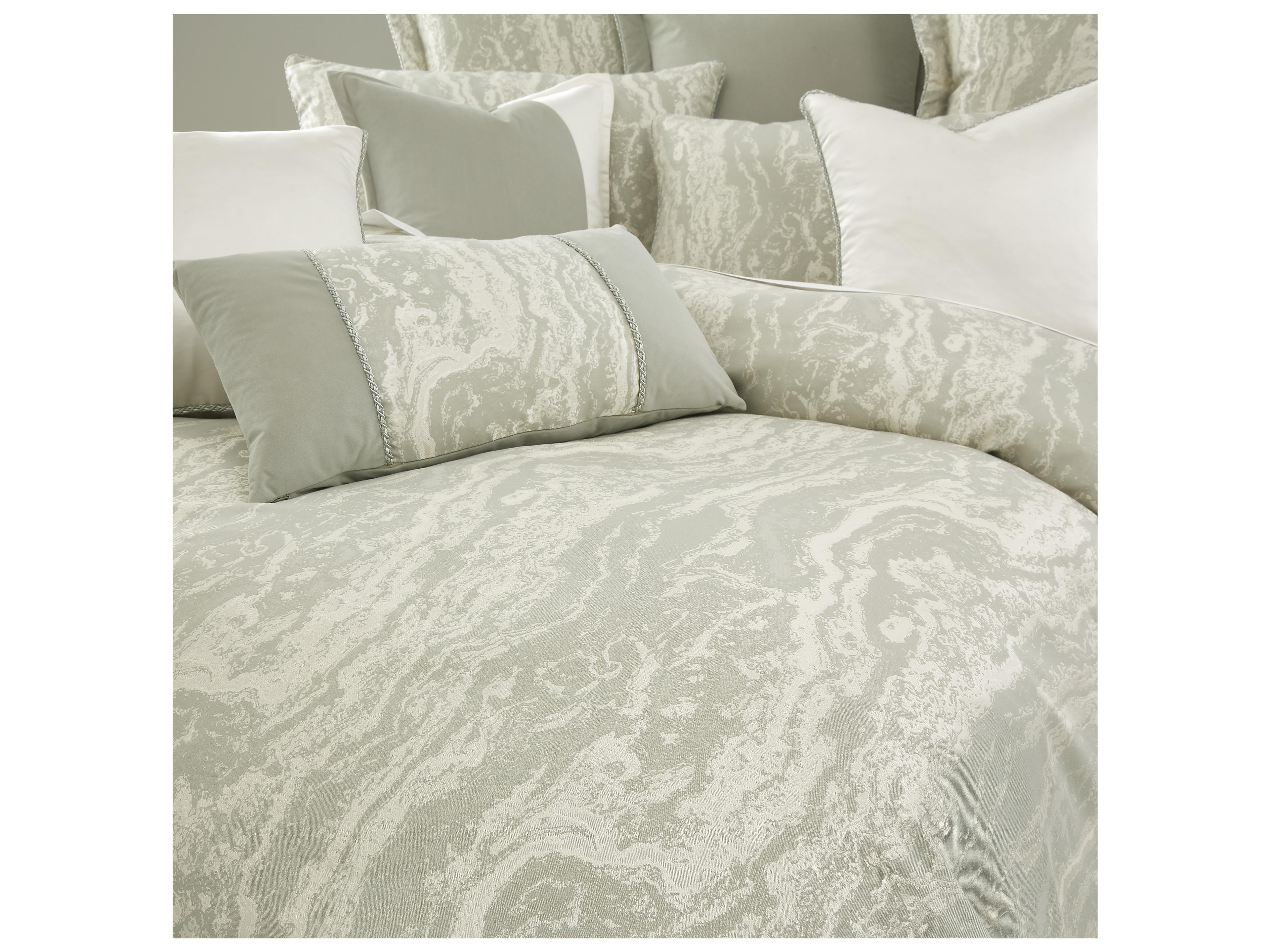Michael Amini Bedding Marvel 9-Piece Queen Duvet Set - Mist