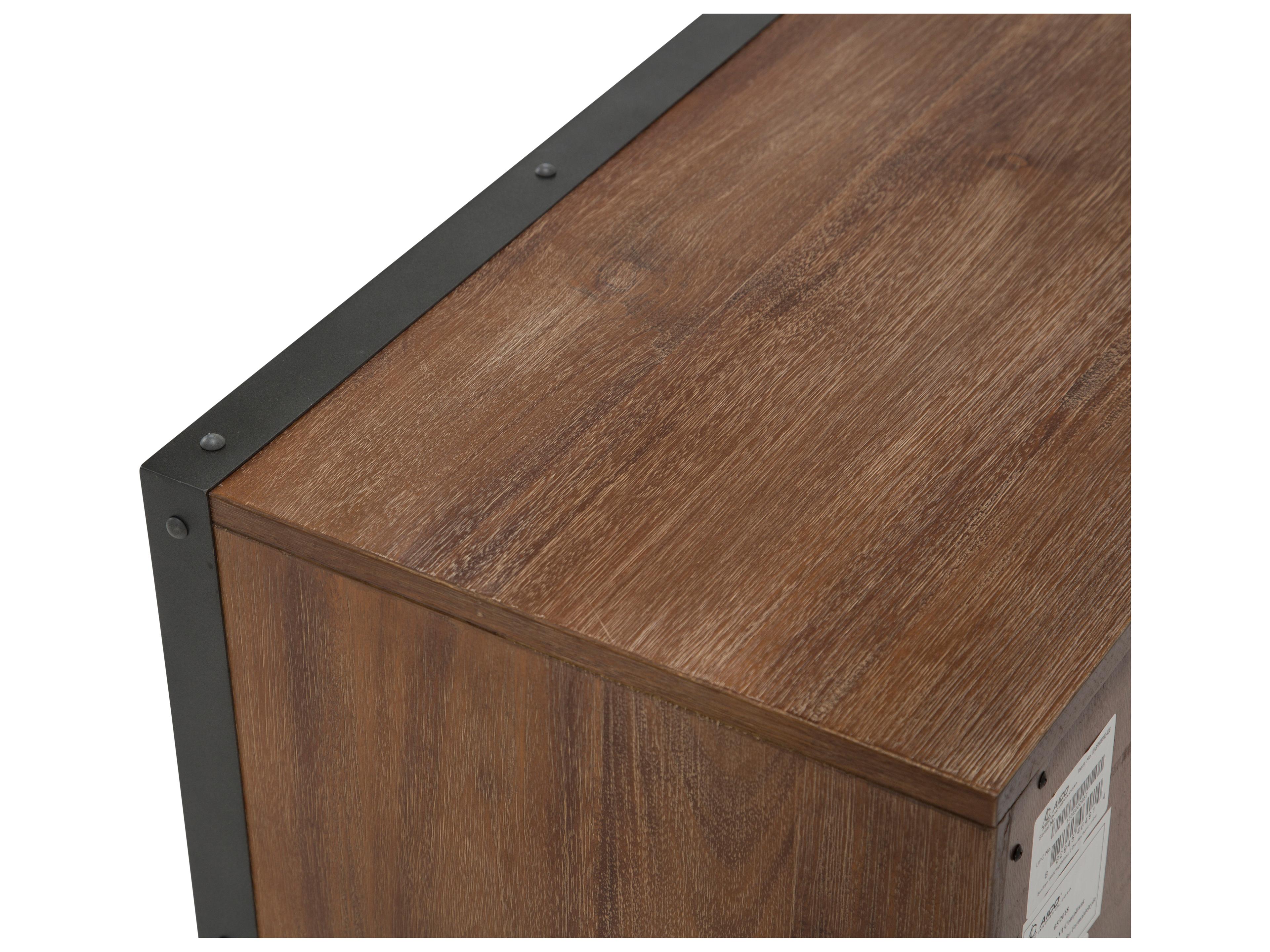 Michael Amini Brooklyn Walk 2-Drawers Brown Nightstand