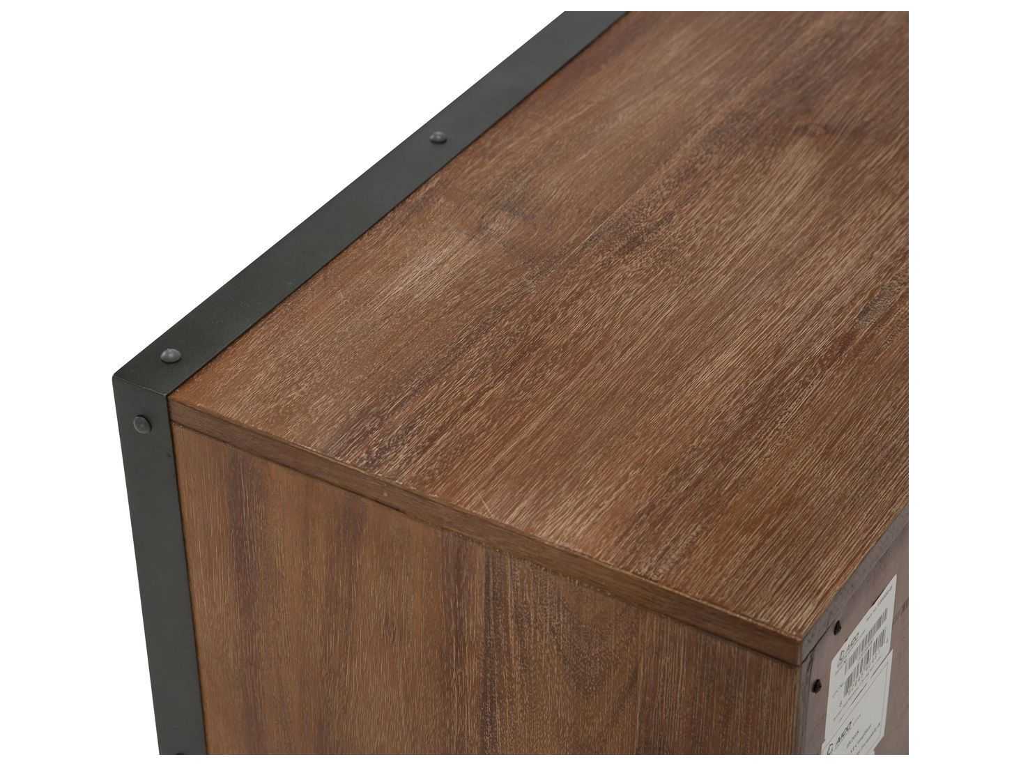 Michael Amini Brooklyn Walk 2-Drawers Brown Nightstand