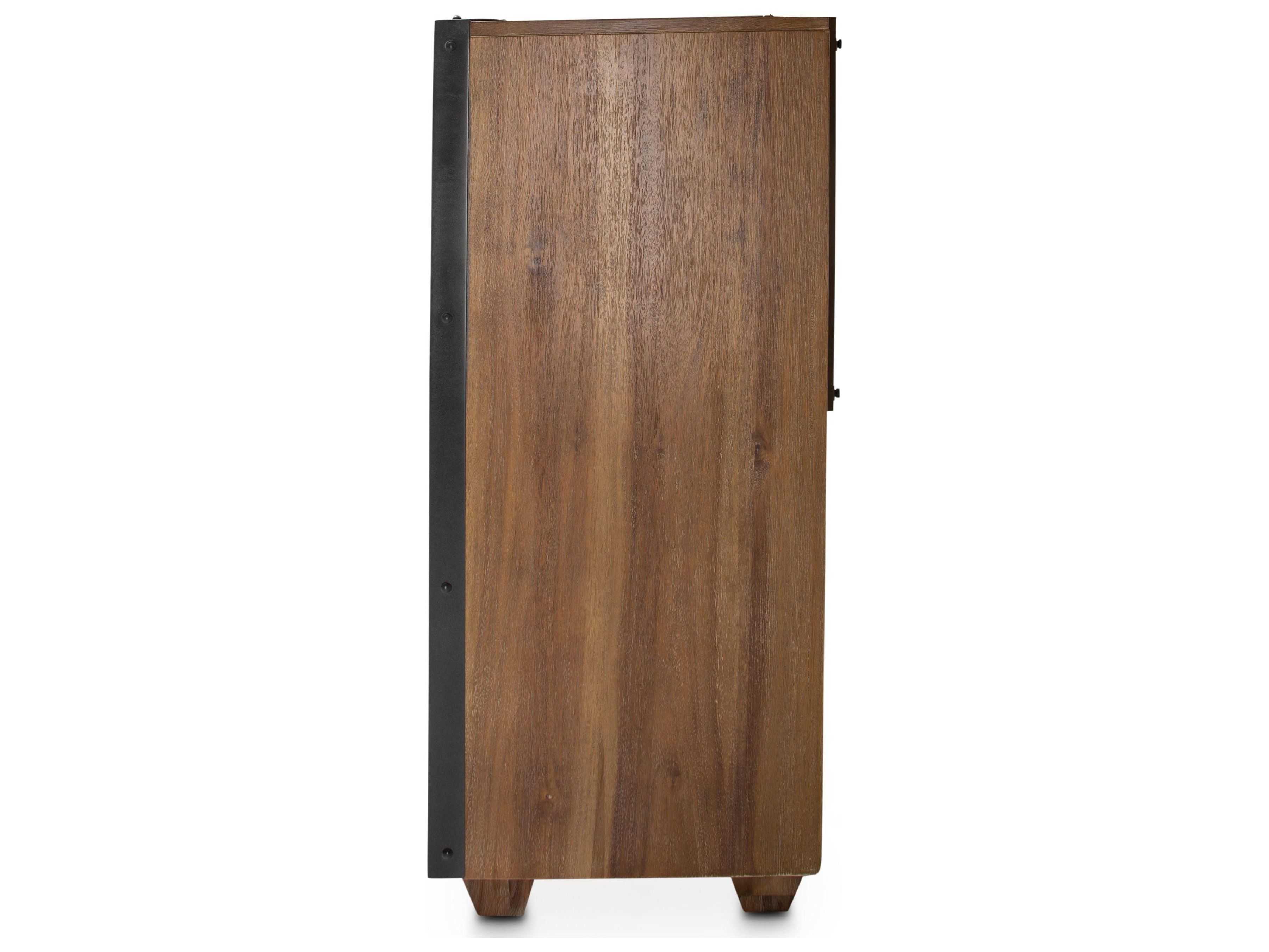 Michael Amini Brooklyn Walk Brown Acacia Wood Dresser