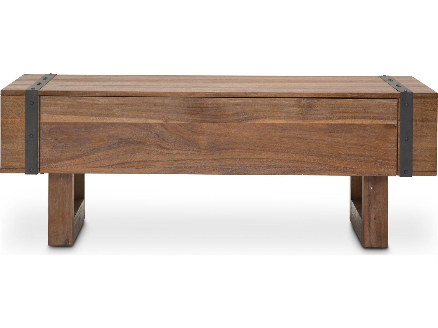 Michael Amini Brooklyn Walk Rectangular Wood Coffee Table