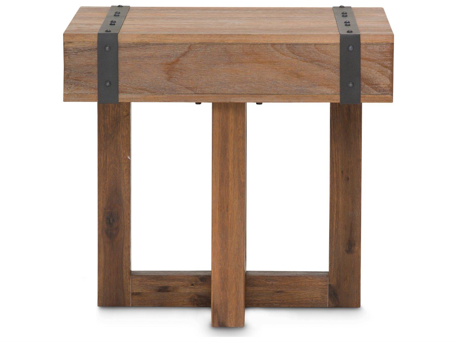 Michael Amini Brooklyn Walk Square Wood End Table