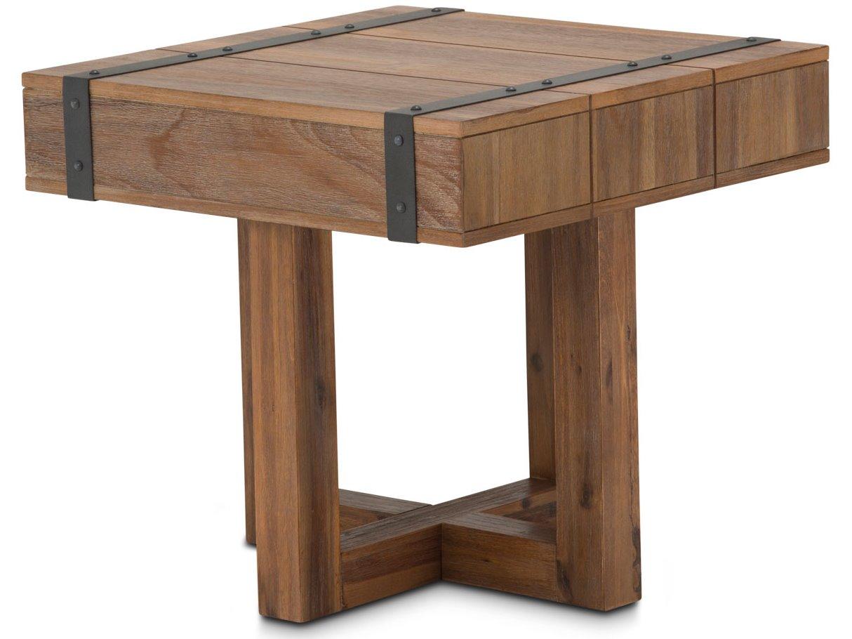 Michael Amini Brooklyn Walk Square Wood End Table
