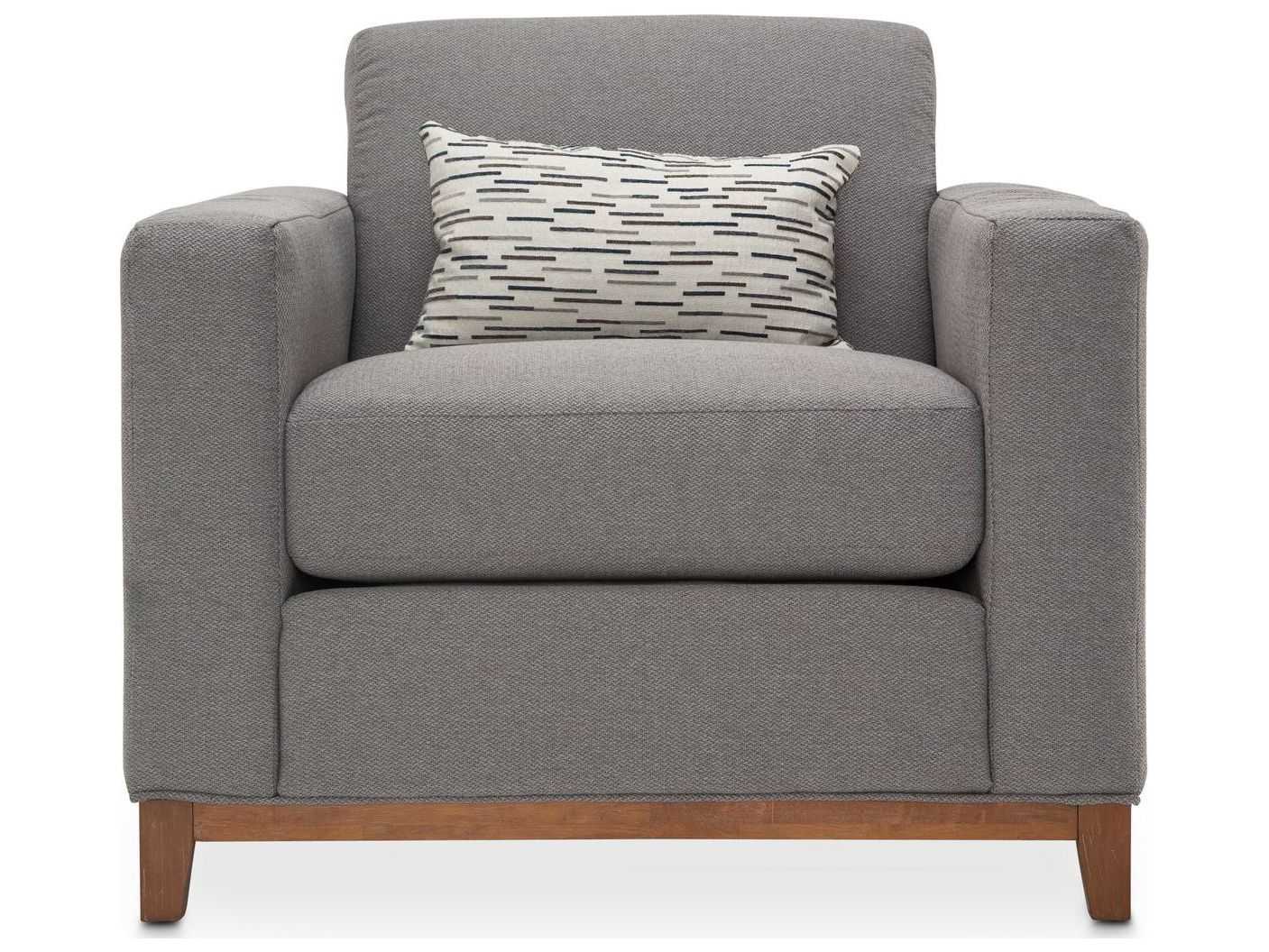 Michael Amini Brooklyn Walk Gray Accent Chair