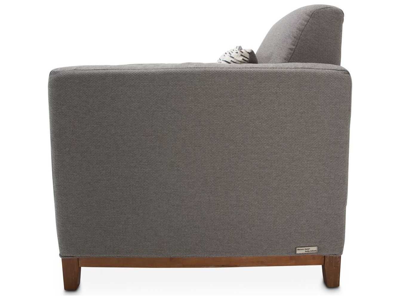 Michael Amini Brooklyn Walk Gray Accent Chair
