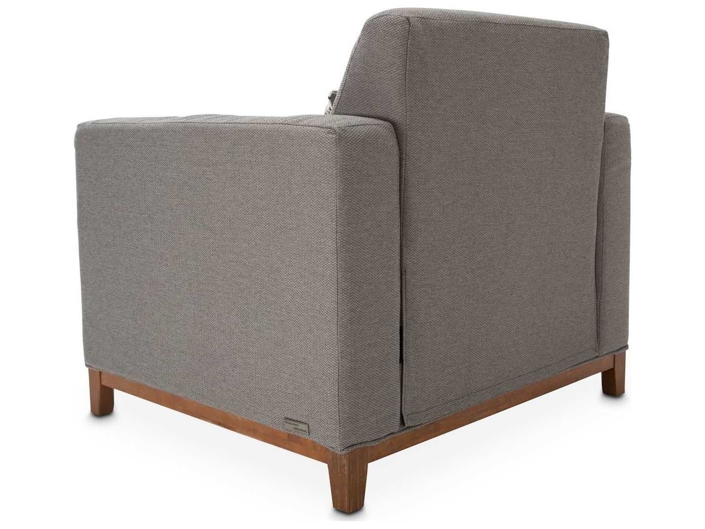 Michael Amini Brooklyn Walk Gray Accent Chair