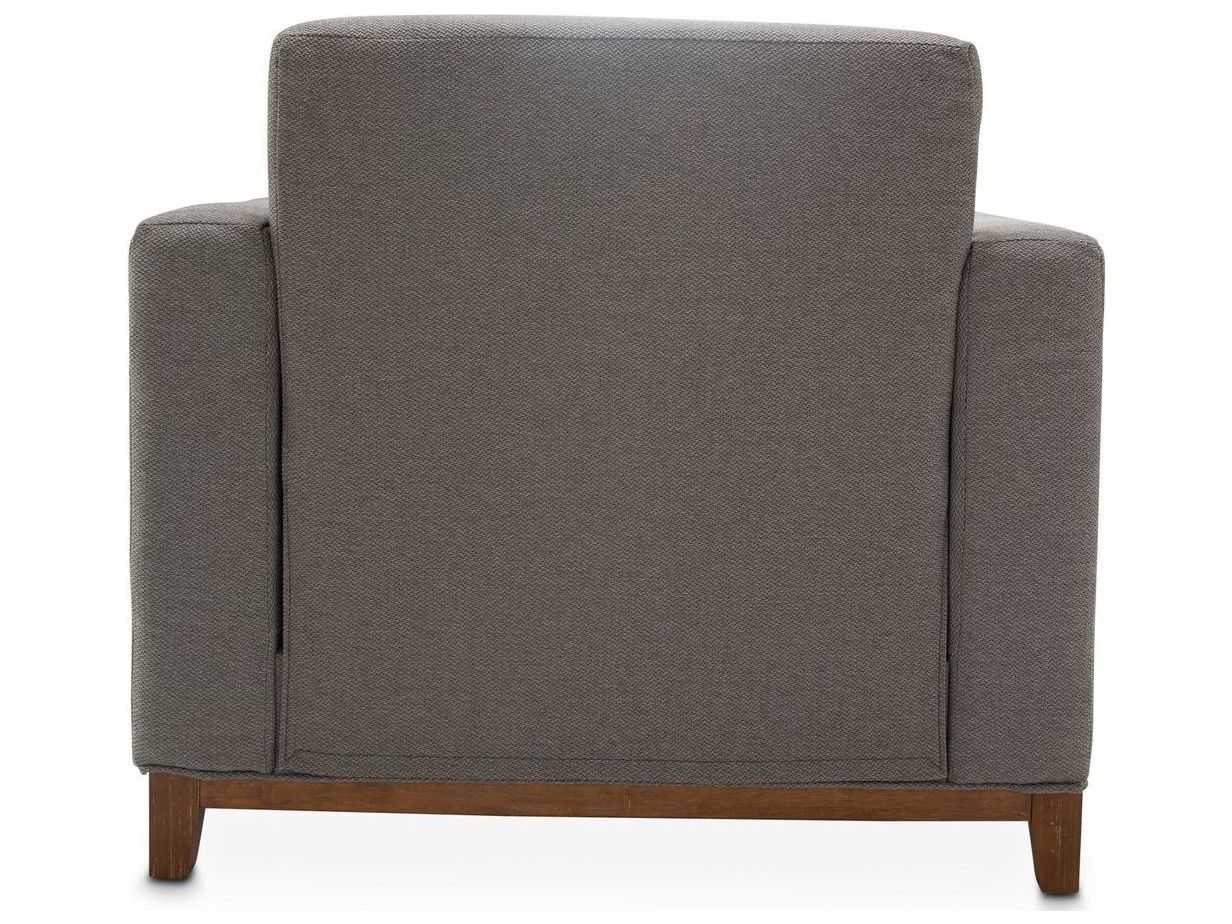 Michael Amini Brooklyn Walk Gray Accent Chair