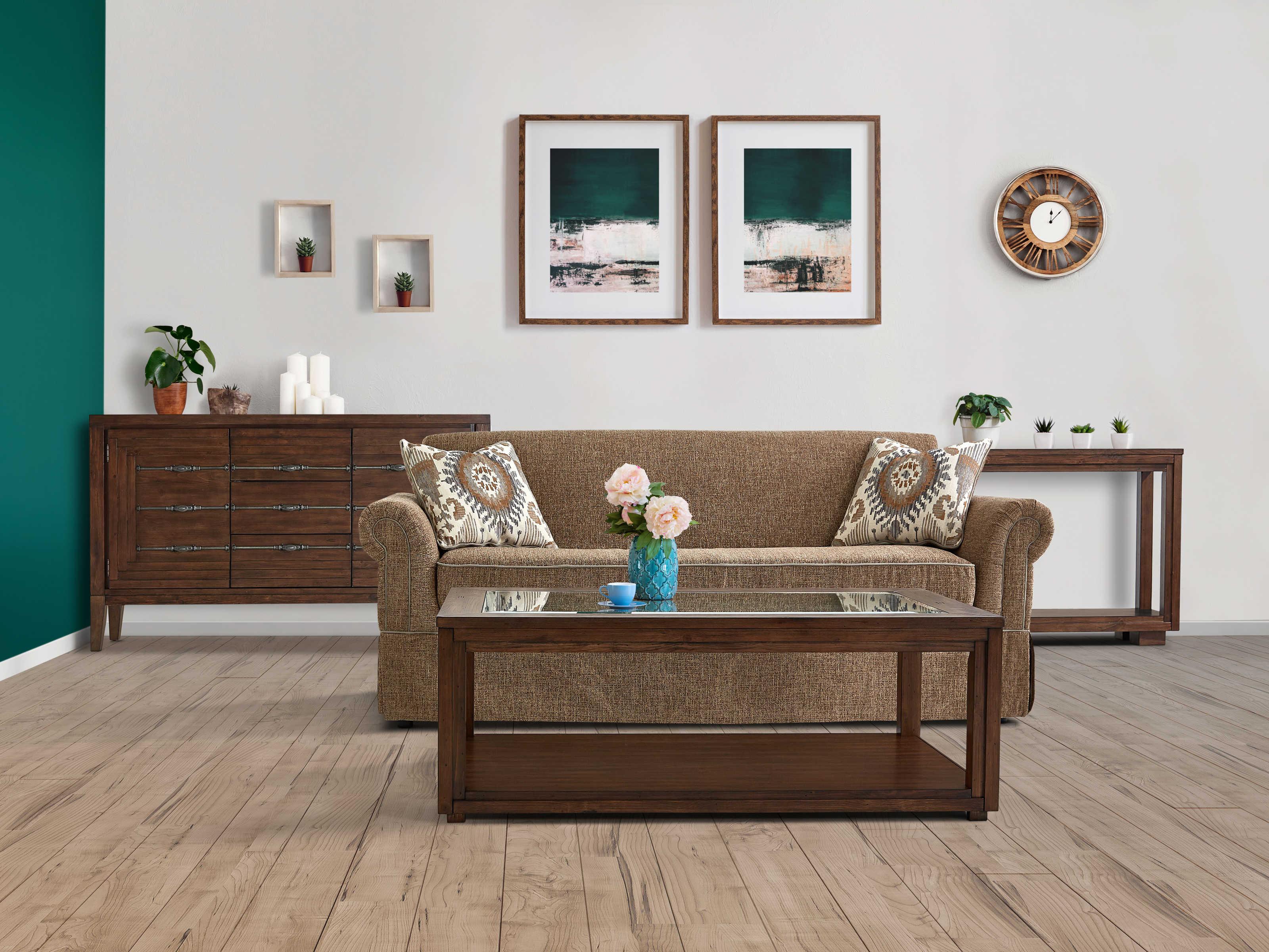 Michael Amini Carrollton 68" Spruce Wood Sideboard