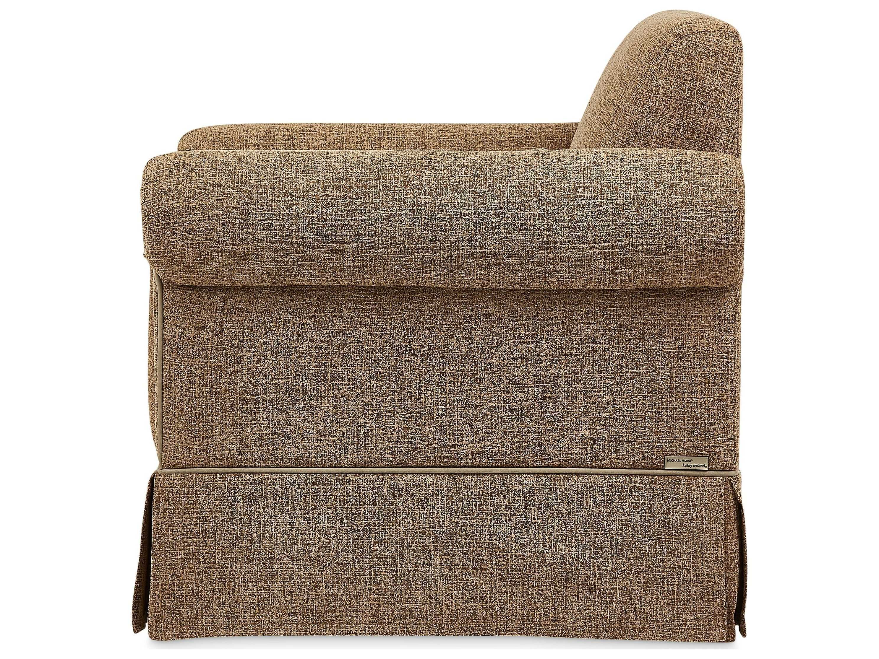 Michael Amini Carrollton Brown Accent Chair