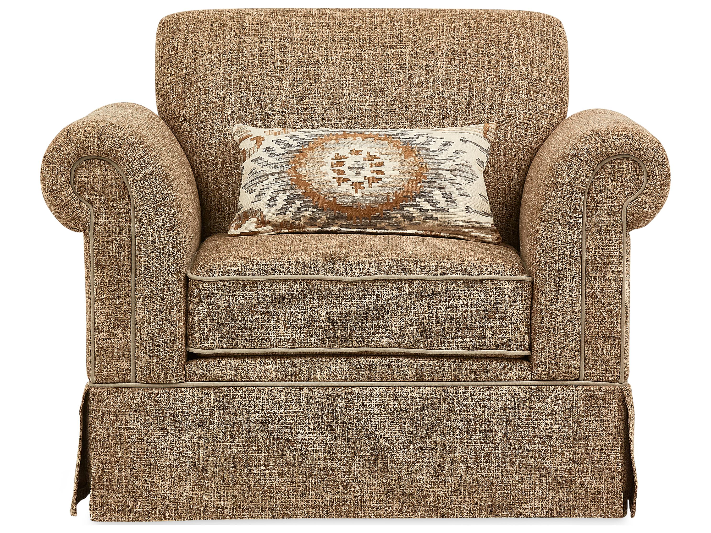 Michael Amini Carrollton Brown Accent Chair