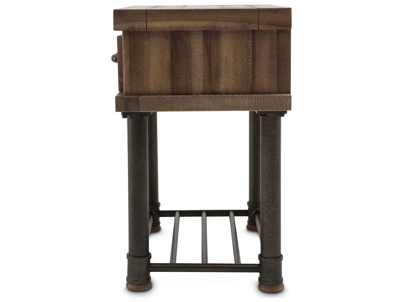 Michael Amini Crossings Rectangular Wood End Table