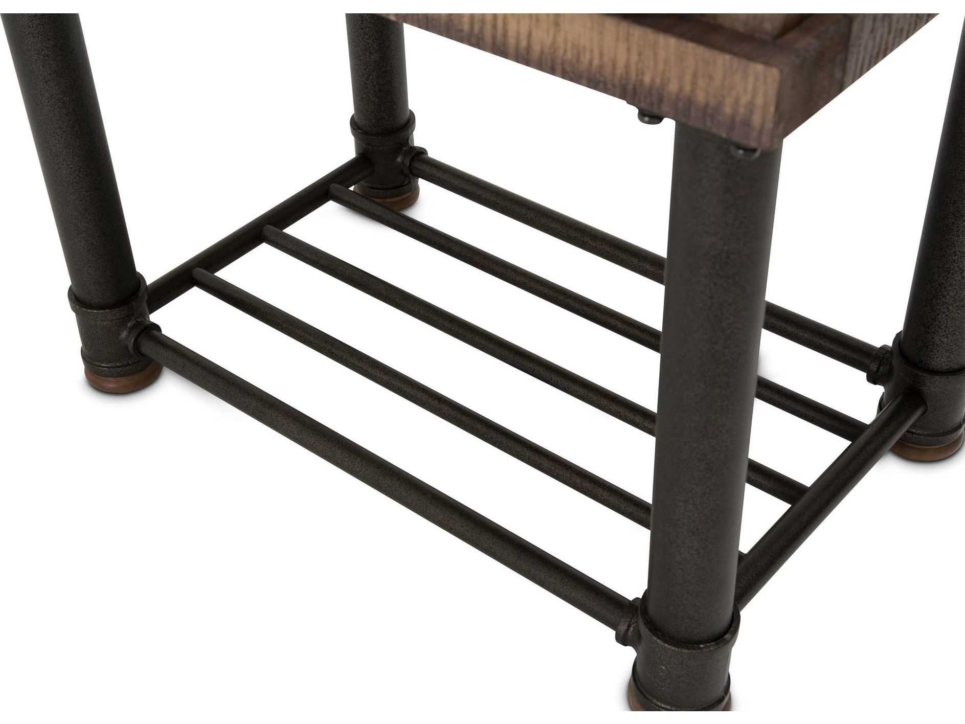 Michael Amini Crossings Rectangular Wood End Table