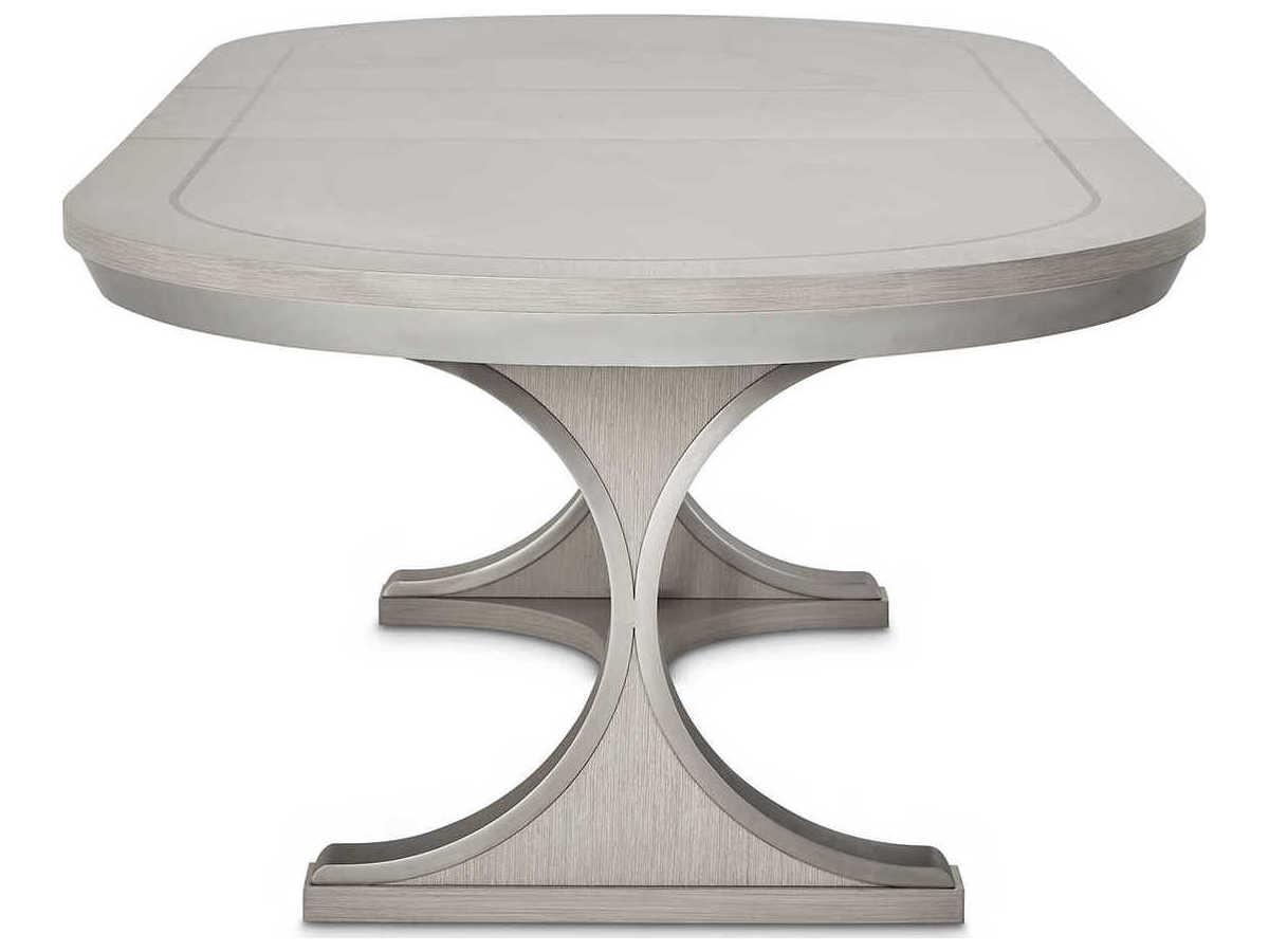 Michael Amini Eclipse Oval Wood Moonlight Dining Table