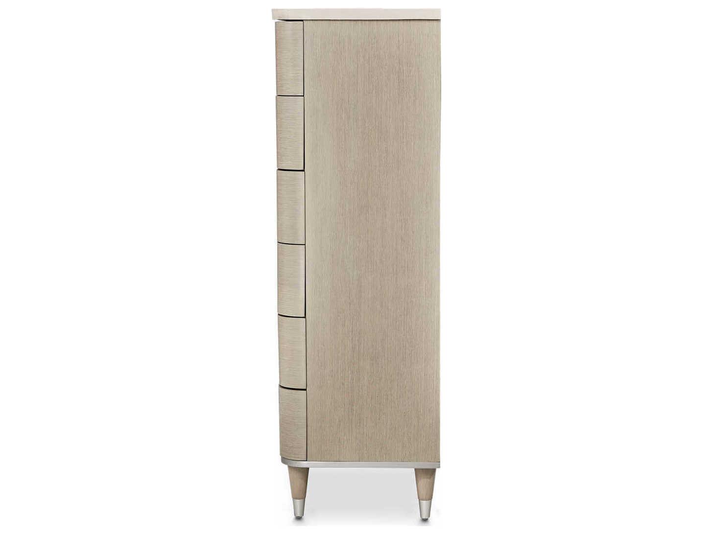 Luxecor Gilded Moonlight Gray Poplar Wood Accent Chest