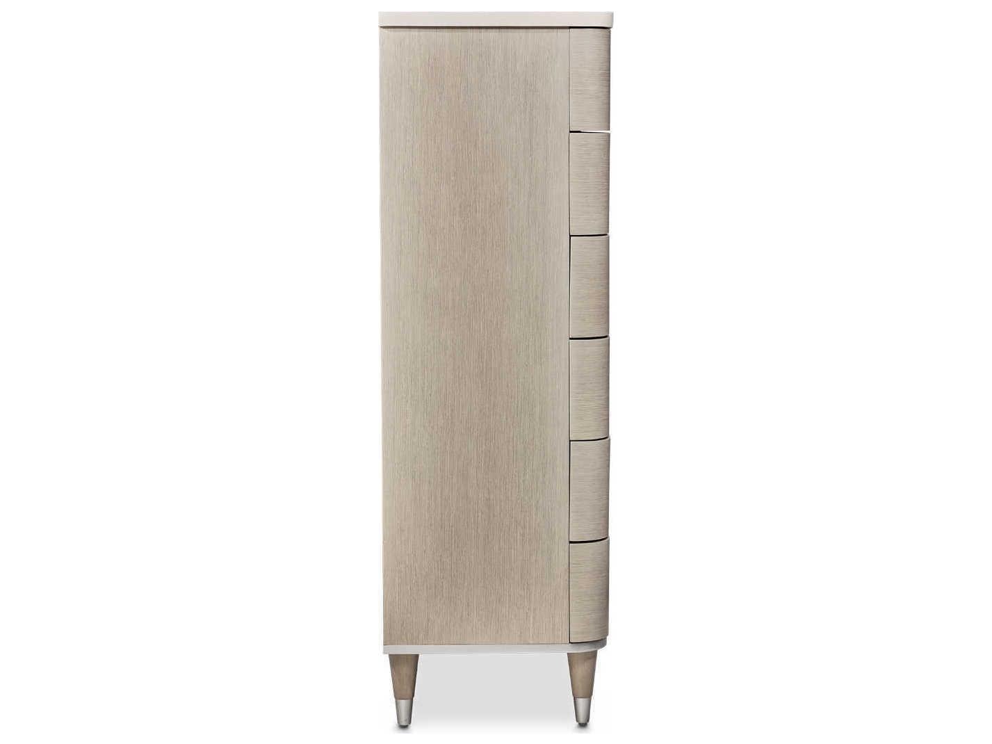 Luxecor Gilded Moonlight Gray Poplar Wood Accent Chest