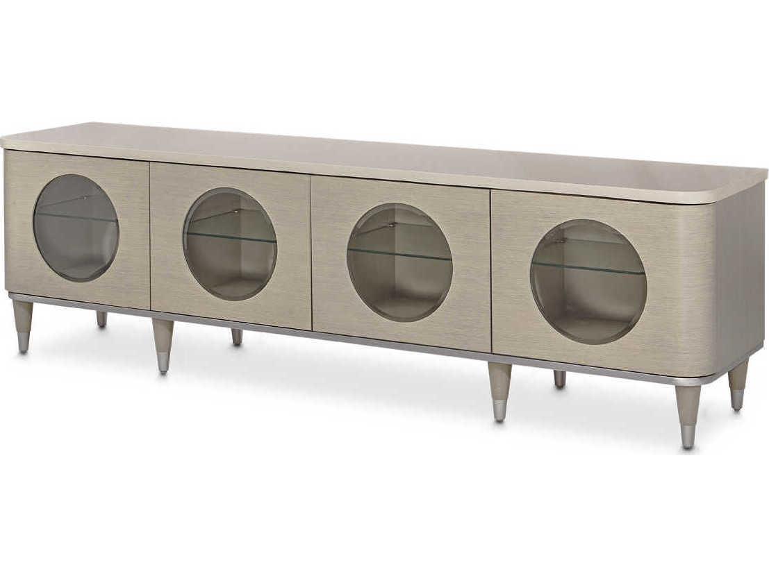 Luxecor Gilded 84" Poplar Wood Moonlight Media Console