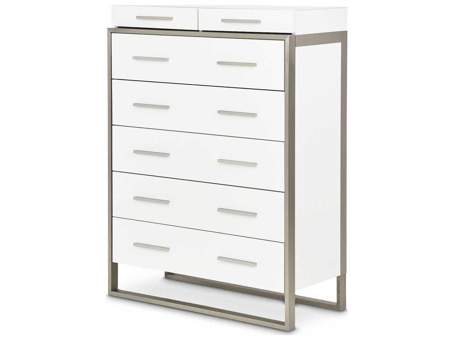 Michael Amini Marquee Cloud White Accent Chest