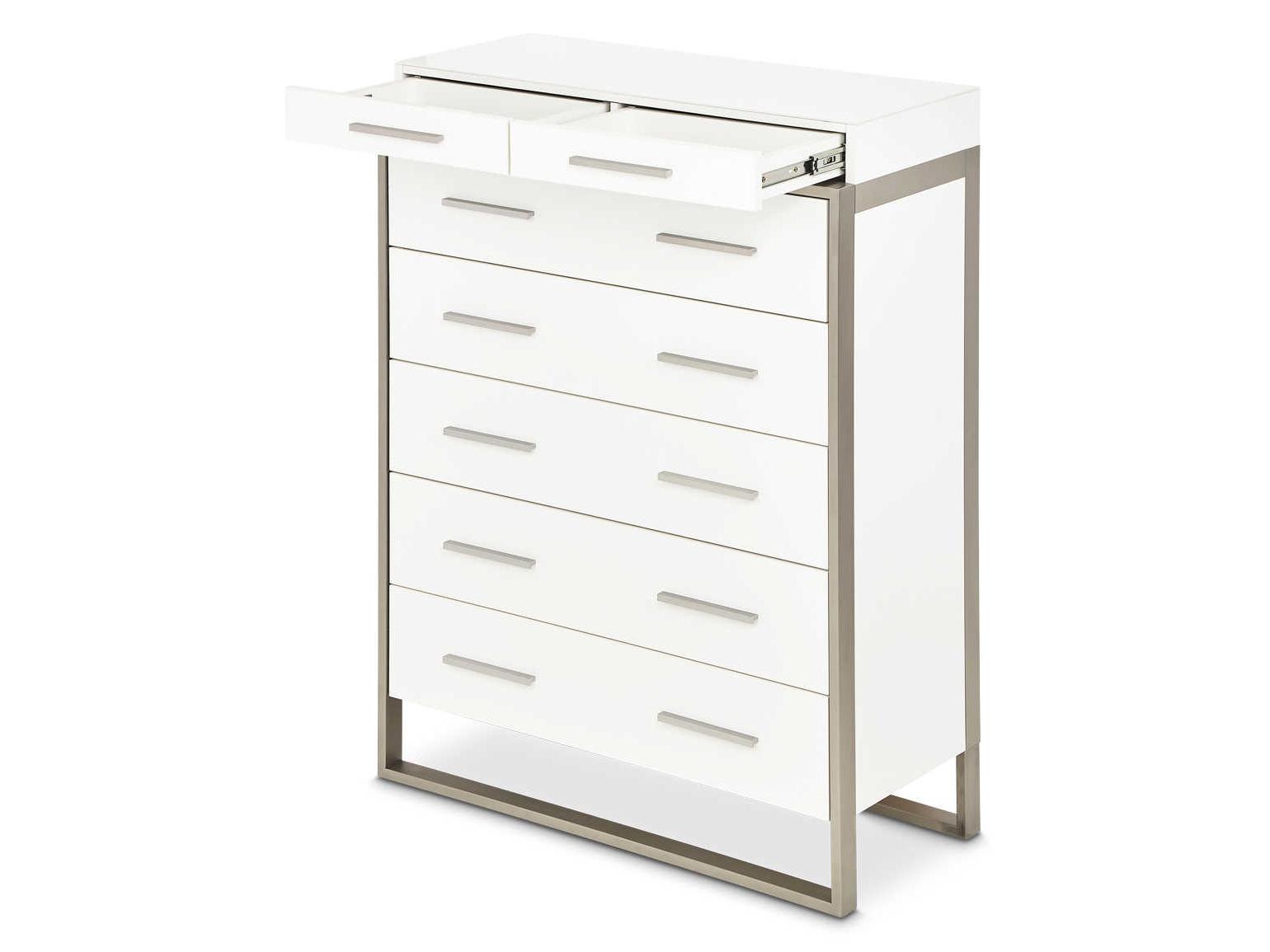 Michael Amini Marquee Cloud White Accent Chest