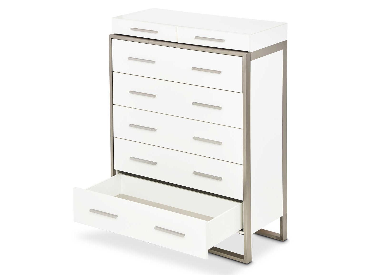 Michael Amini Marquee Cloud White Accent Chest