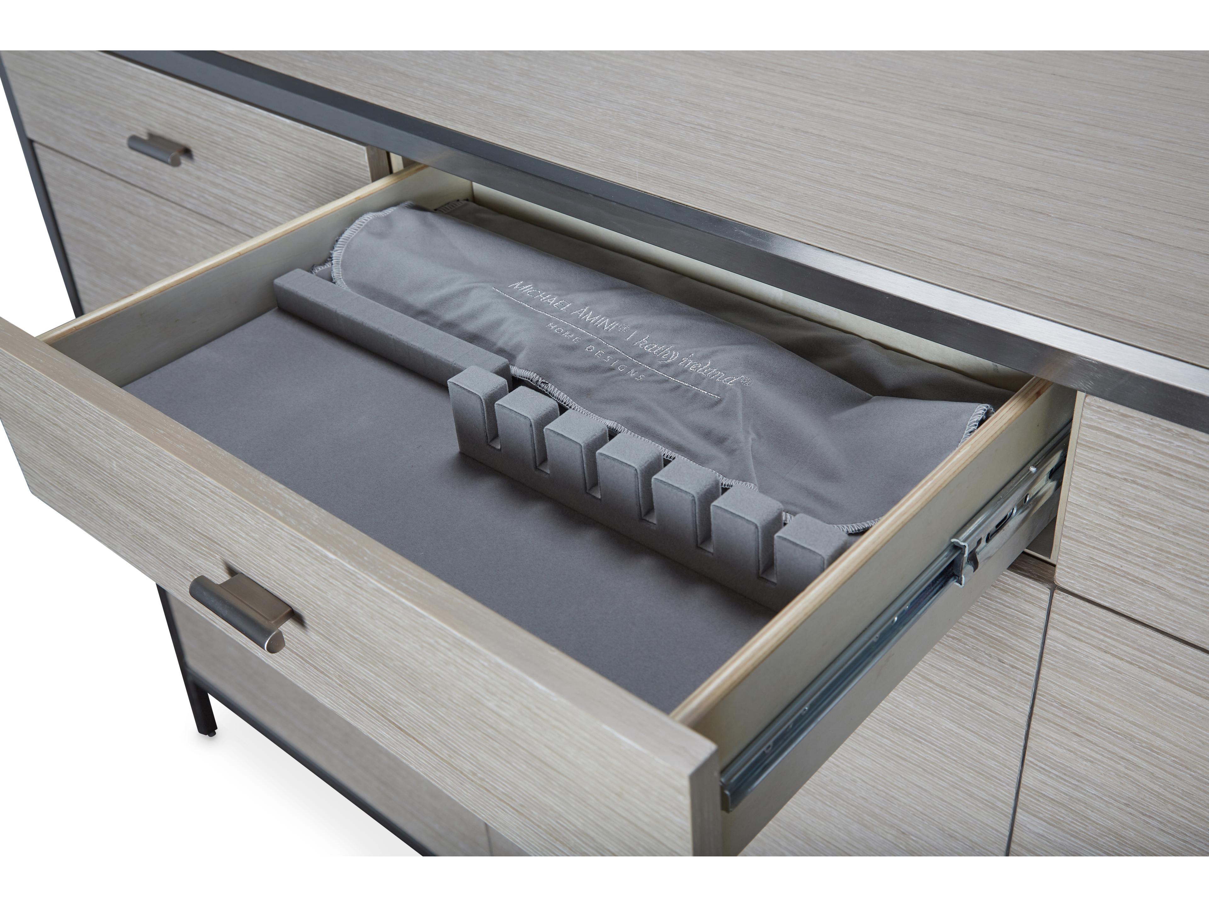 Michael Amini Silverlake Village 68" Oak Wood Sideboard