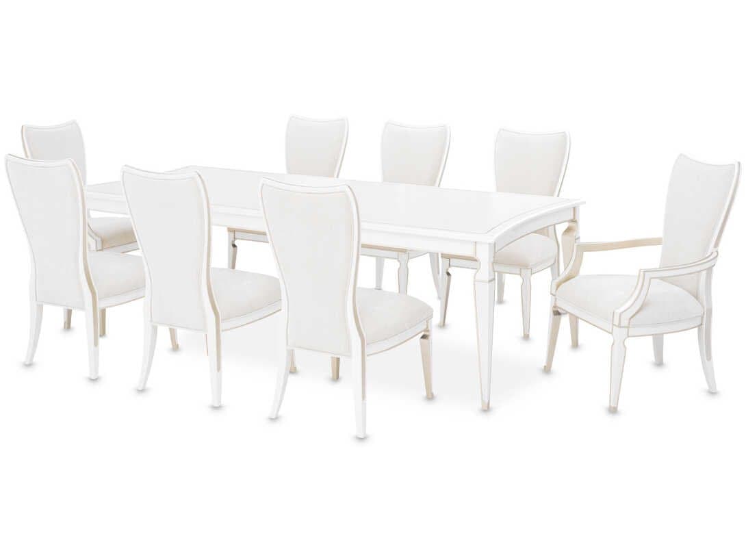 Michael Amini La Marisia Poplar Wood Dining Room Set