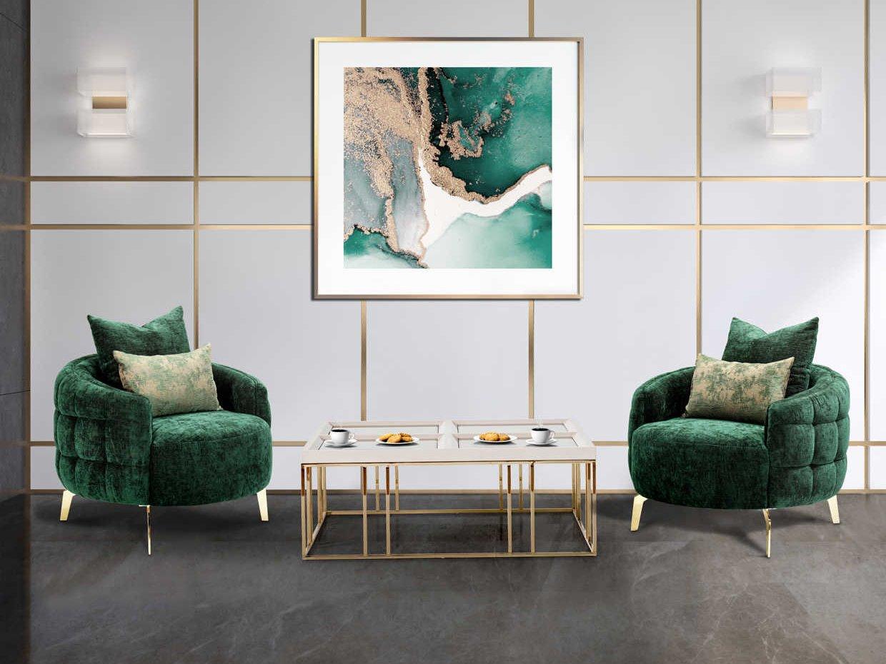 Michael Amini Celine Chair and Table Set