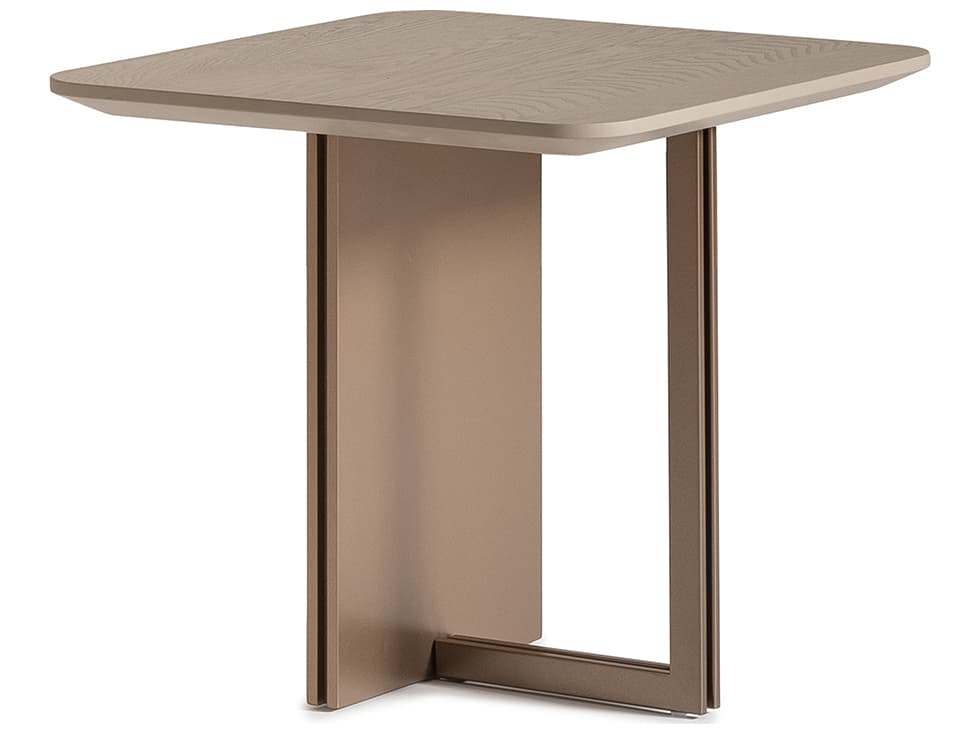 Michael Amini Canberra Square Wood End Table