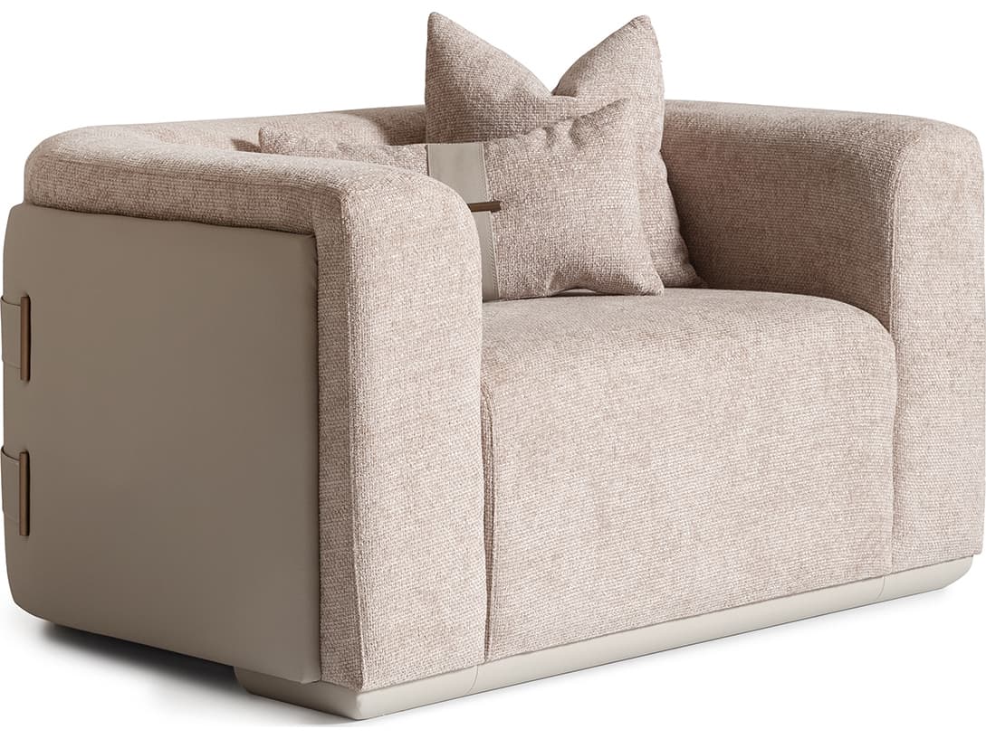 Michael Amini Canberra Beige Chair and a Half