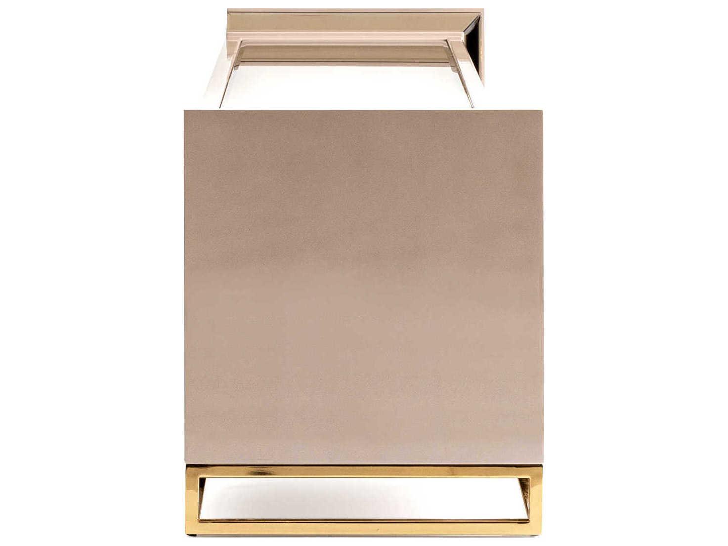 Michael Amini Carmela 94" Shimmer Ivory Media Console