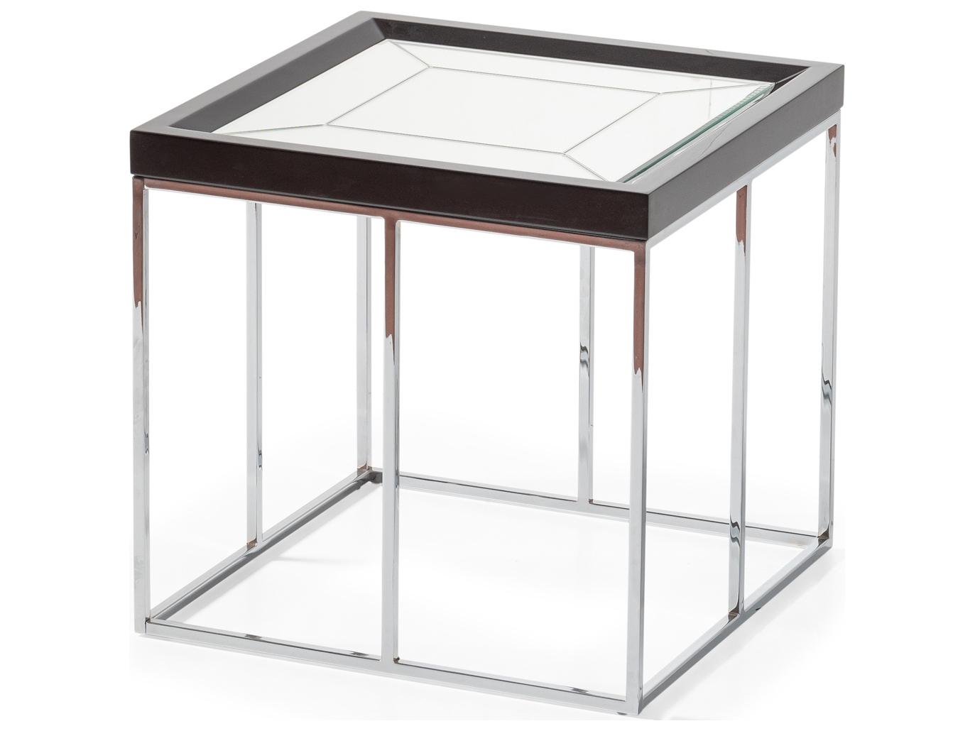 Michael Amini Carmela Square Mirror End Table