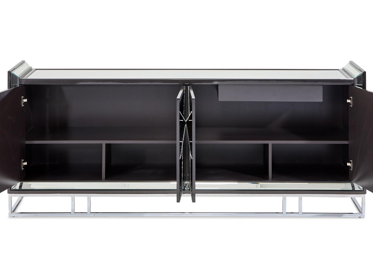 Michael Amini Carmela Rectangular Mirror Console Table