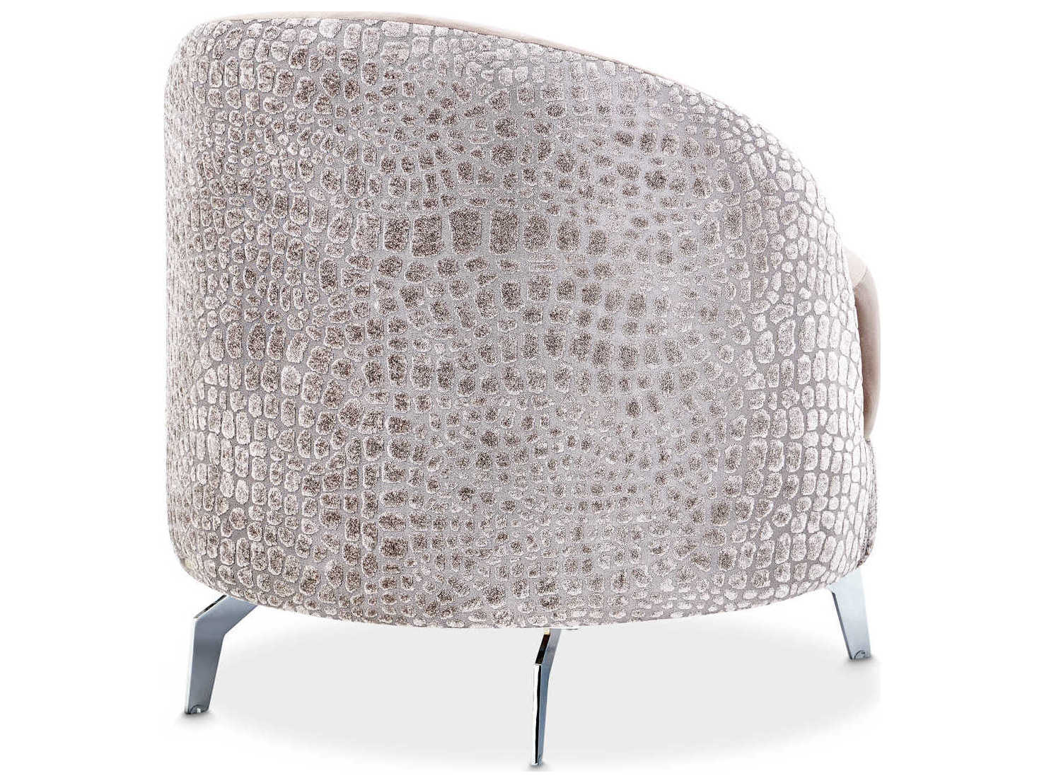 Luxecor Gilded Beige Velvet Accent Chair