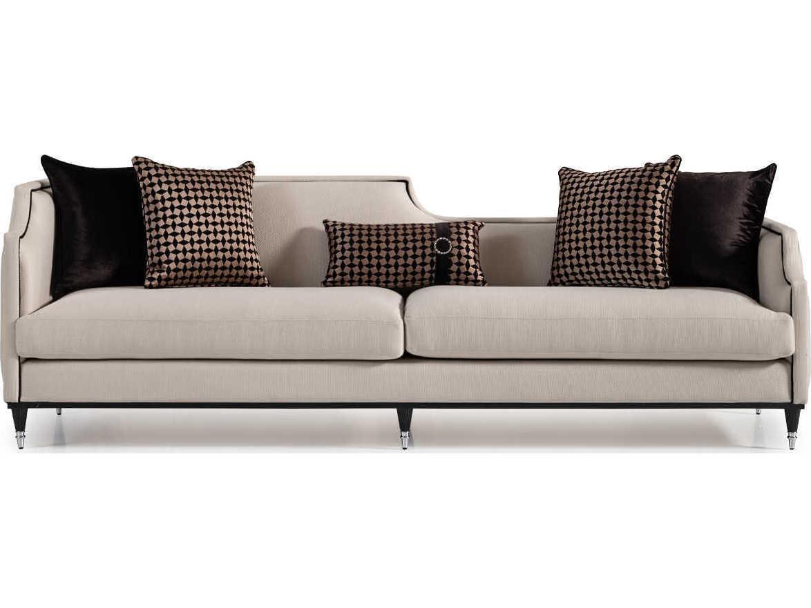 Michael Amini La Francaise Caf Beige Upholstered Sofa