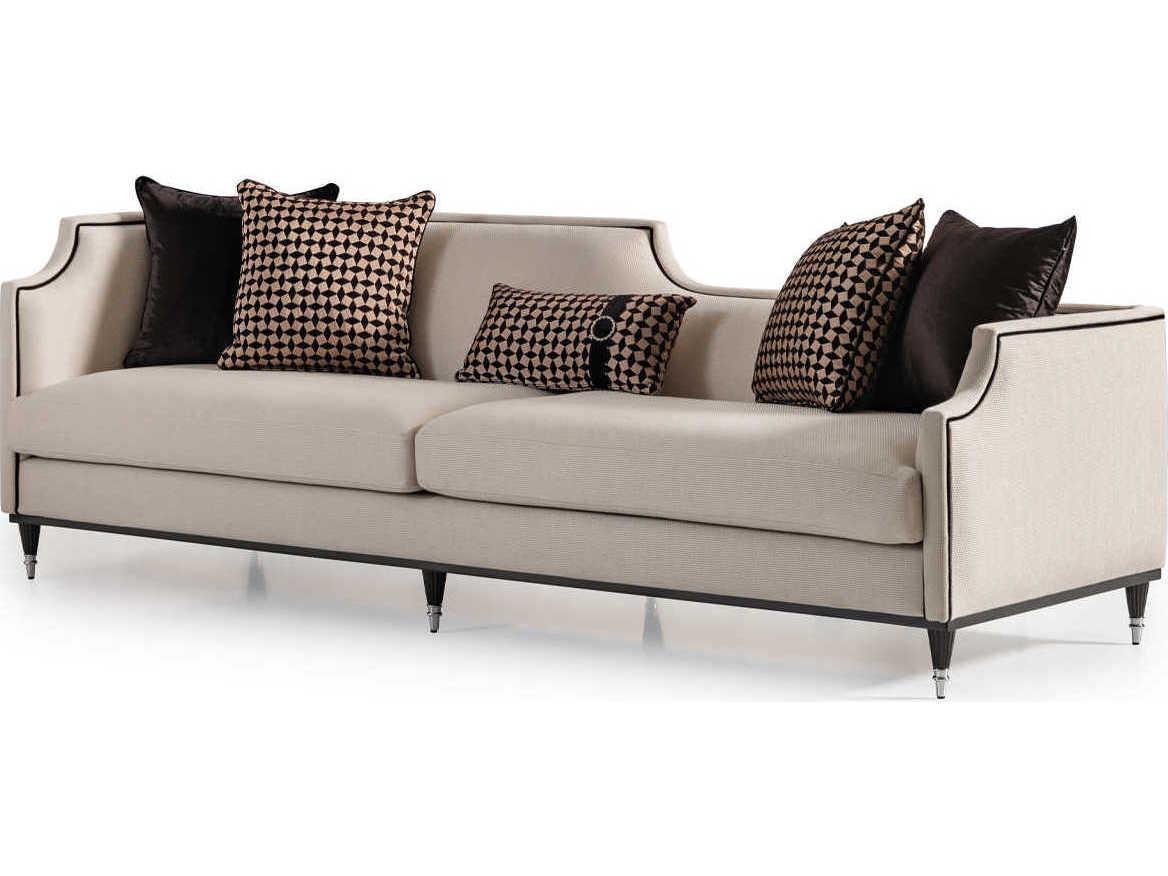 Michael Amini La Francaise Caf Beige Upholstered Sofa