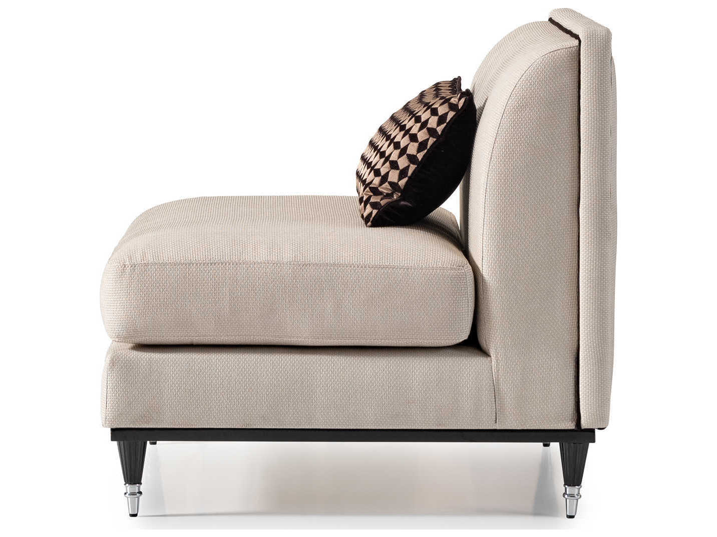 Michael Amini La Francaise Beige Fabric Accent Chair