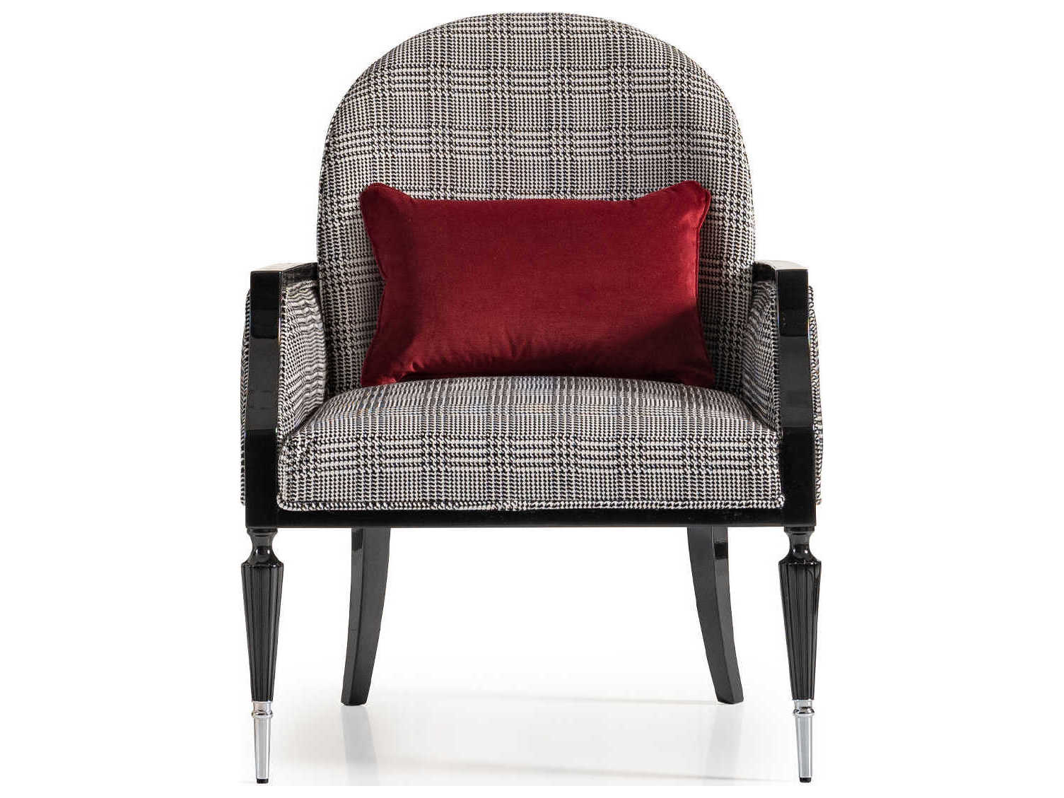 Luxecor Gilded Gray Fabric Accent Chair