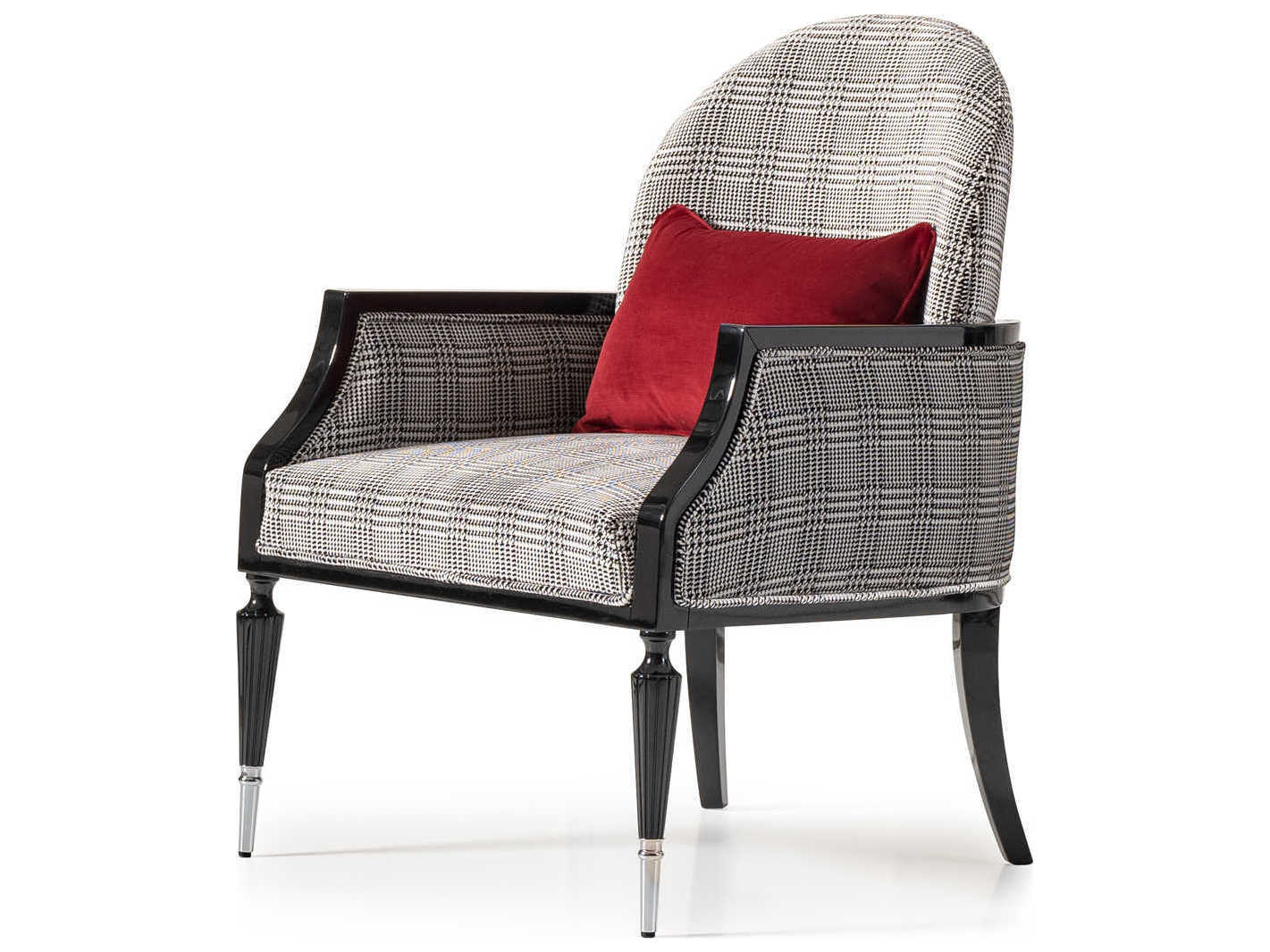 Luxecor Gilded Gray Fabric Accent Chair
