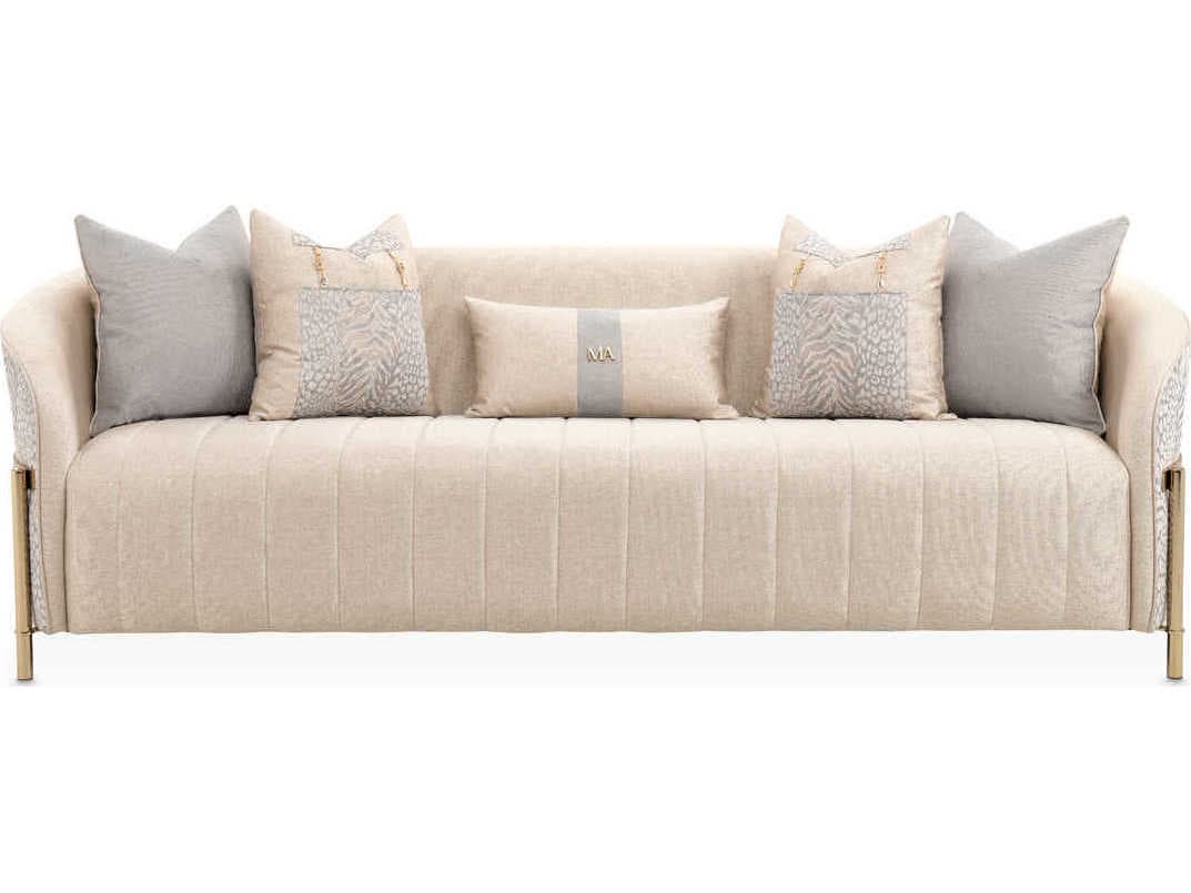 Luxecor Gilded Beige Upholstered Sofa