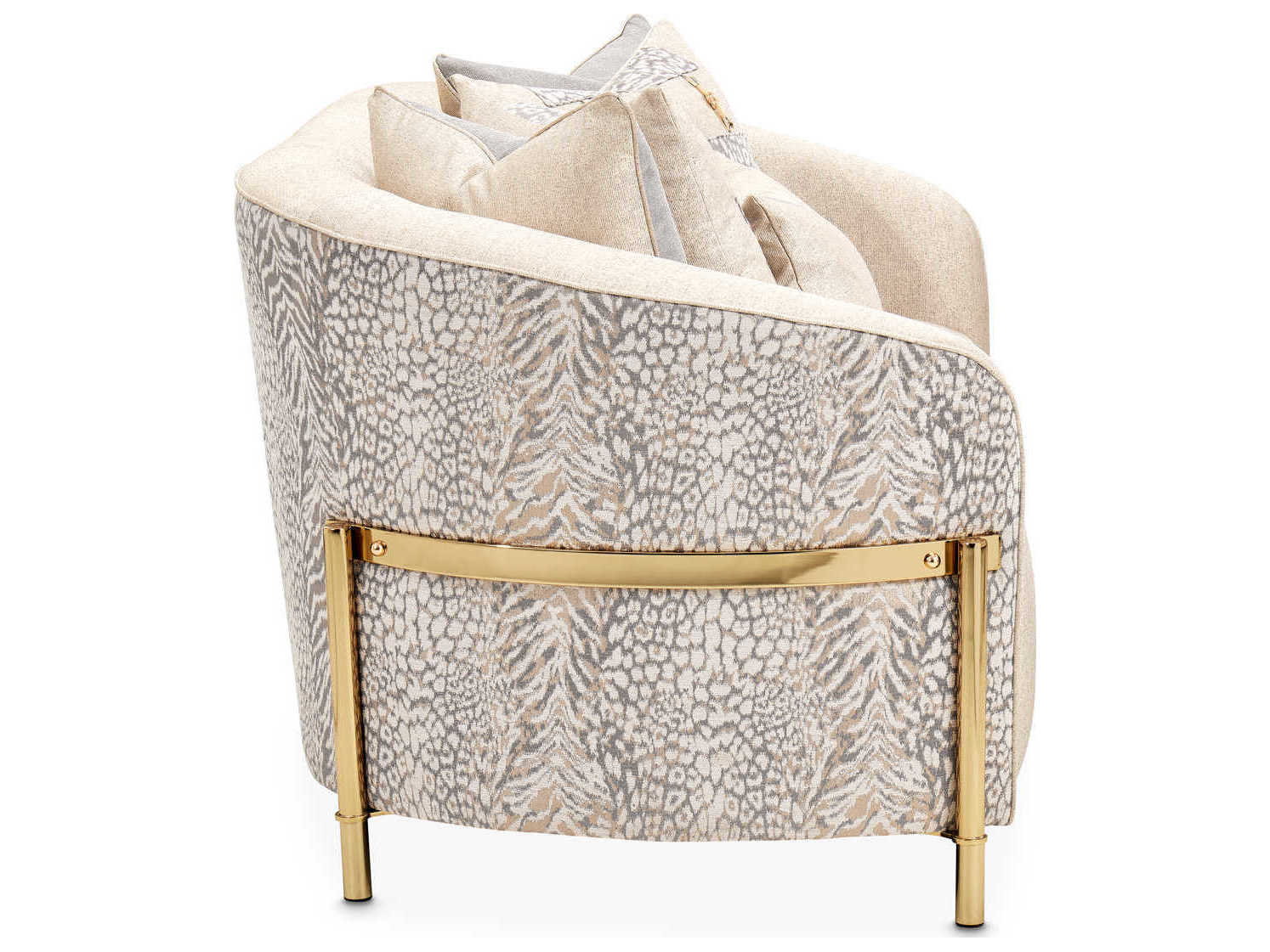 Michael Amini Lisbon - Opal Beige Upholstered Loveseat